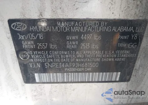 2018 Hyundai Sonata Limited from USA, damaged, VIN 5NPE34AF9JH681500